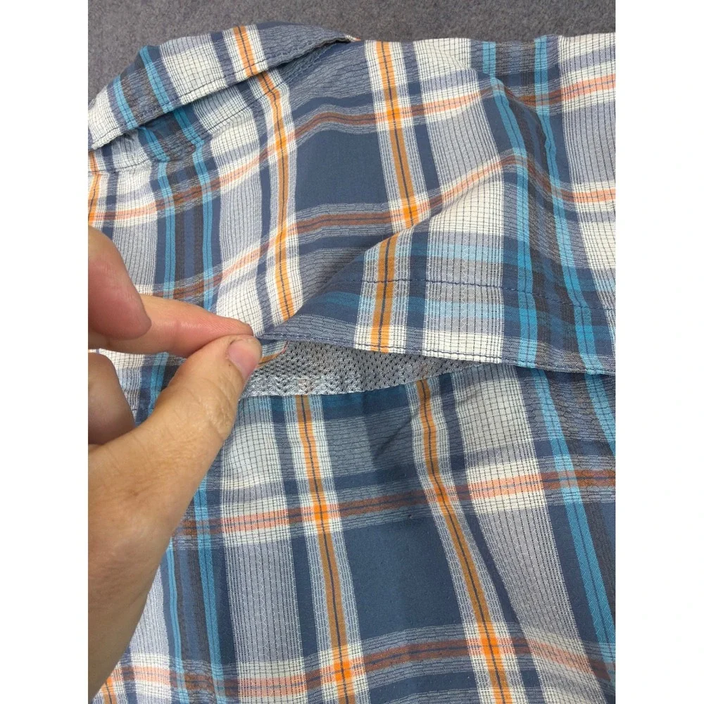 The North Face Shirt Mens‎ XL Plaid Short Sleeve Button Up Ventilated Hiking